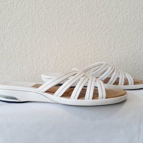Cole Haan Nike Air White Strappy Sandals - Picture 4 of 11